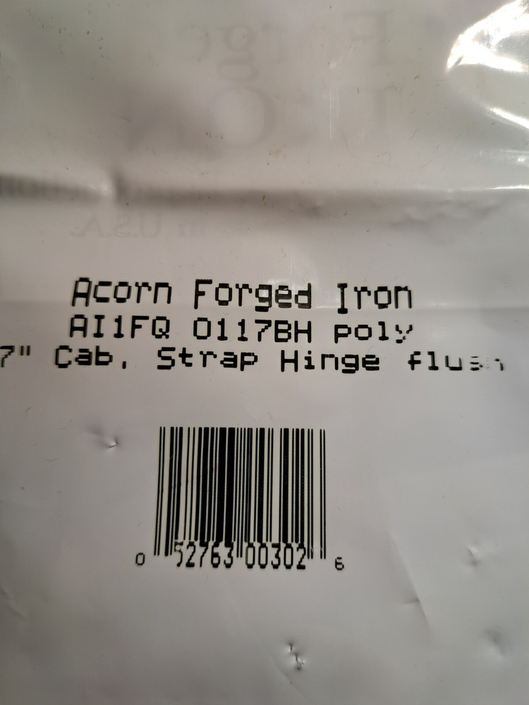 Spear Strap Cabinet Hinges Flush 7 Inch NOS