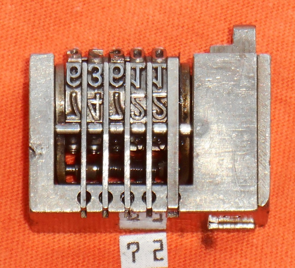 WETTER | Reverse letterpress numbering machine | 72