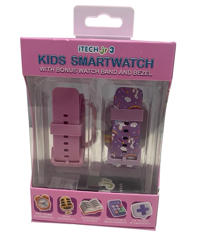 Itech Junior 3 Kids Bluetooth Enable Smartwatch Unicorn Interchangeable Straps