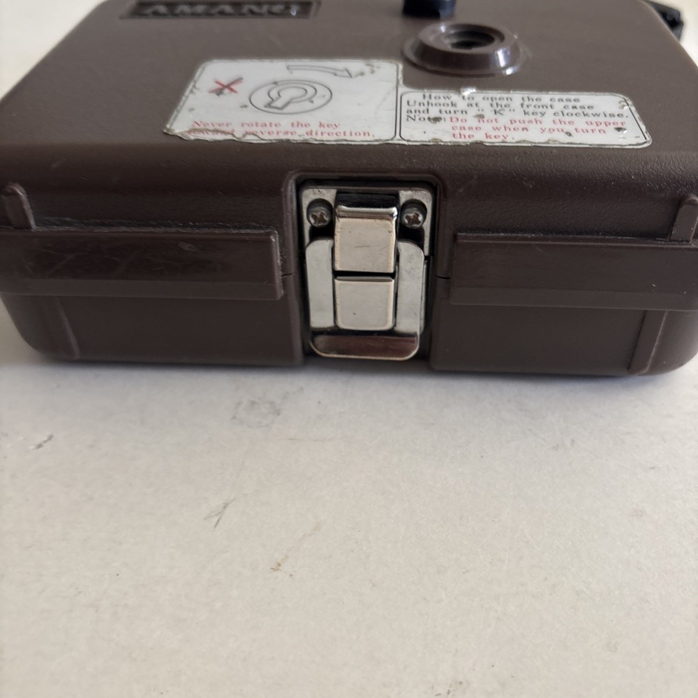 Amano PR-600 Watchman's Time Clock W/Master Keys UNTESTED PREOWNED