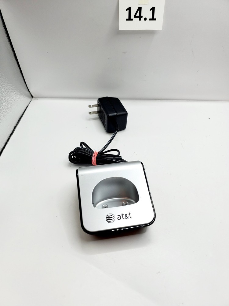 ATT 4H20 Silver Charger Dock Base W Power Supply adapter Tested