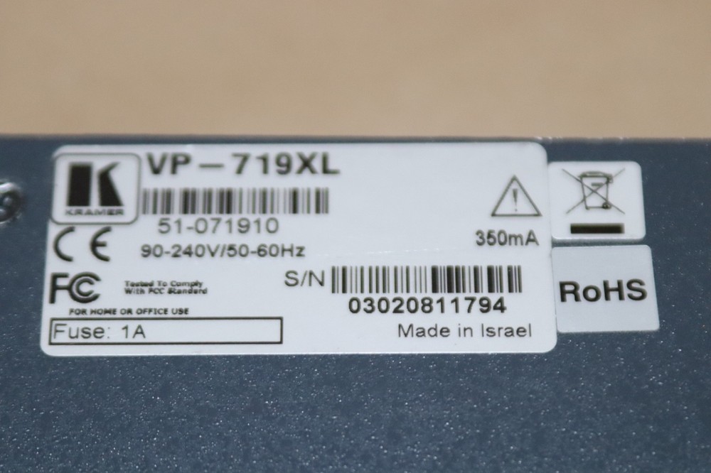 Kramer VP-719xl Presentation Switcher/Scaler