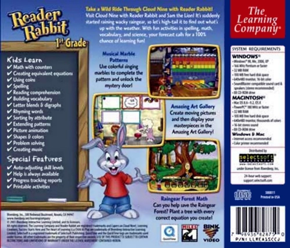 Reader Rabbit 1st Grade Capers On Cloud Nine [OLD VERSION]