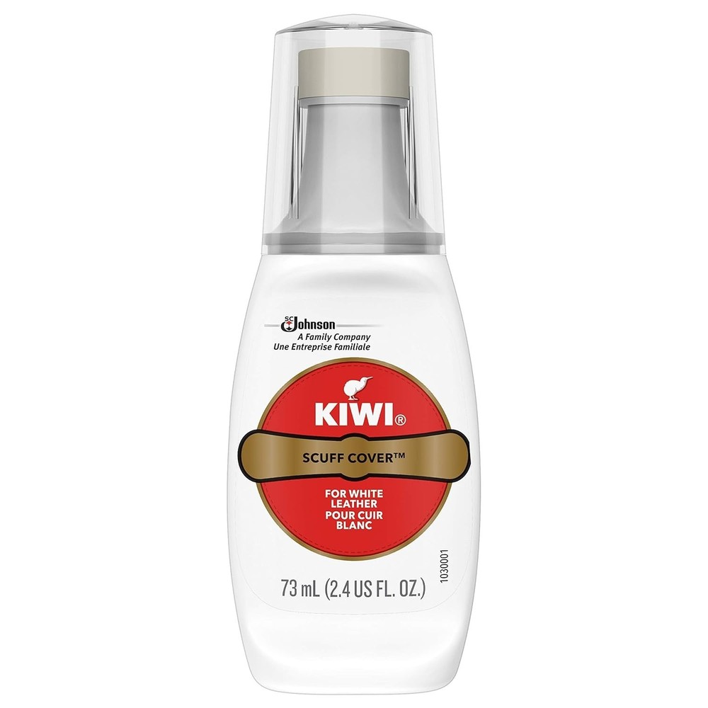 White Scuff Cover 2.4oz with Sponge Applicator for Effortless Shine