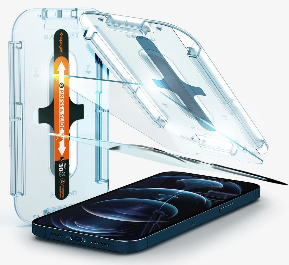 Spigen GLAStR EZ FIT Screen Protector for iPhone 12 Pro Max ~ 2-Pack