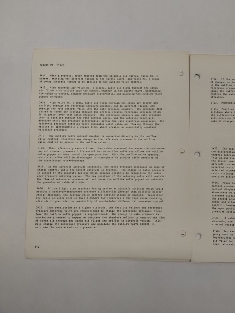 Garrett Cabin Pressure Control System 140468A Operation & Maintenance Instruct