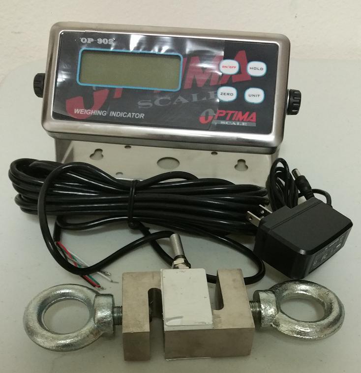 Tension/ Compression Scale 5000 X 1 lb S Type & Digital Indicator, Calibrated
