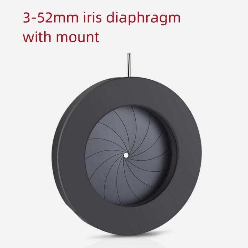 3-52mm Mechanical Iris Diaphragm Aperture  Microscope Camera Adapter with mount