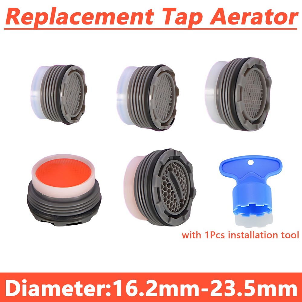 Replacement Tap Aerator Plastic Water Kitchen Bathroom Water Saving Insert