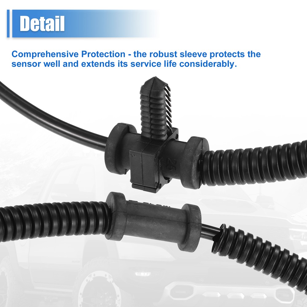 2pcs ABS Wheel Speed Sensor for Ram 1500 2013-2018 Front Left or Right Black