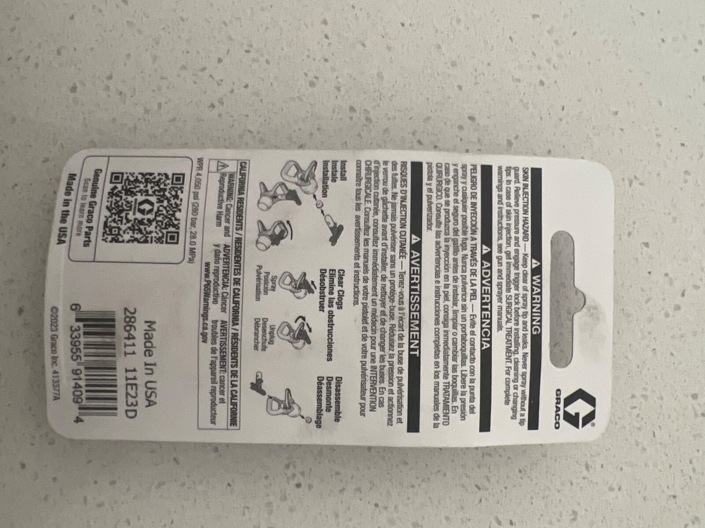 Reversible Spray Tip RAC 5 SwitchTip