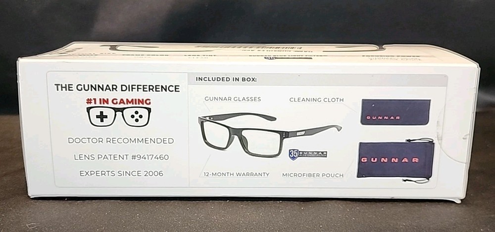 GUNNAR - VERTEX Blue Light Gaming & Computer Glasses - Onyx - Clear