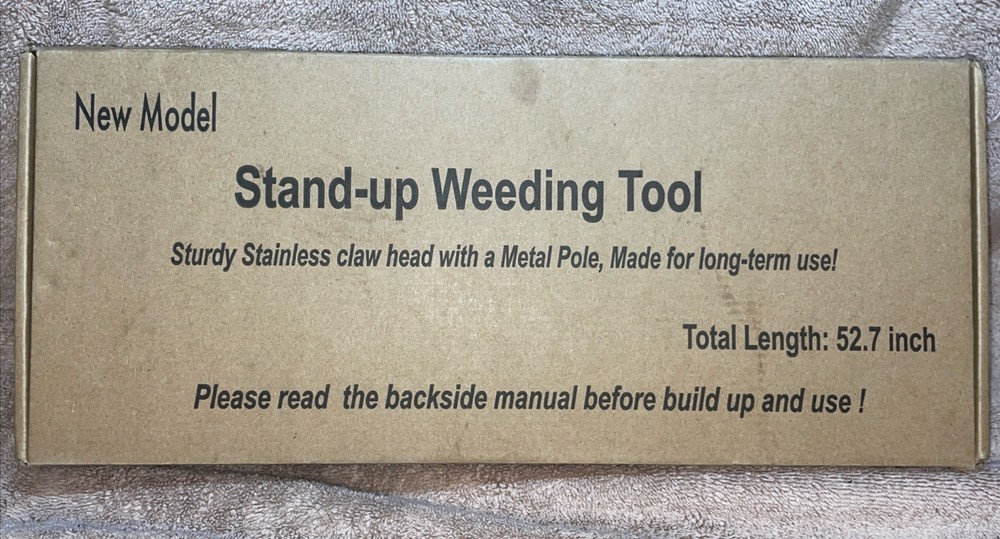 Stand Up Weeder Hand Tool, Long Handle Garden Weed Puller With 3 Claws