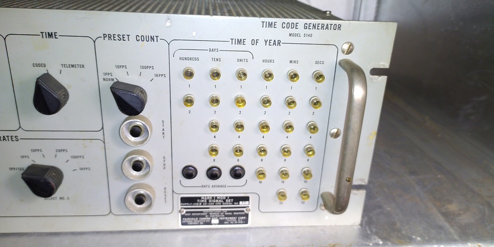 Astrodata 5140 time code generator Fairchild camera instrument mark I mod I