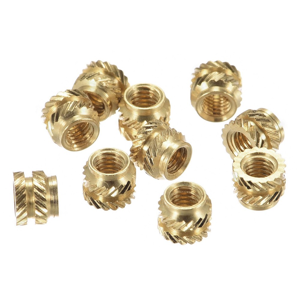 120pcs M3 Female Brass Knurled Threaded Insert Embedment Nut for 3D Printer