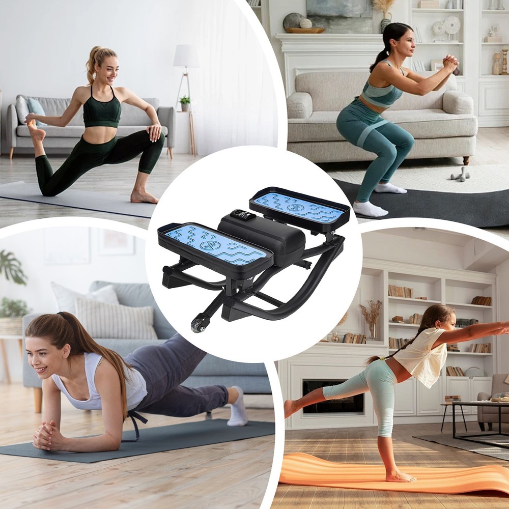 Steppers for Exercise, Rocking Stepper with Exercise Equipment for Home Workouts