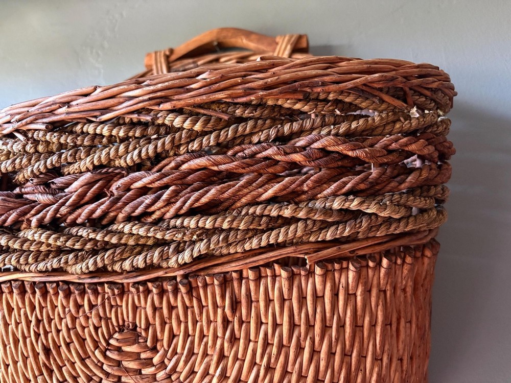 Woven Rattan Wall Hanging Basket