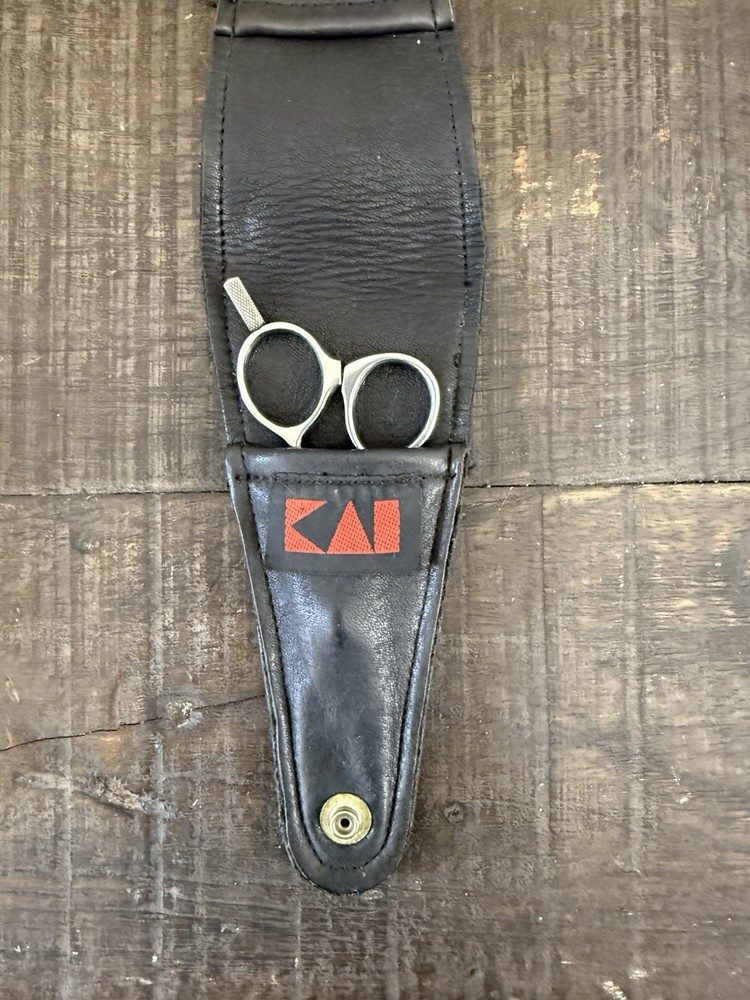 Kasho KDM Design Master 5.0 Straght Shears with leather case