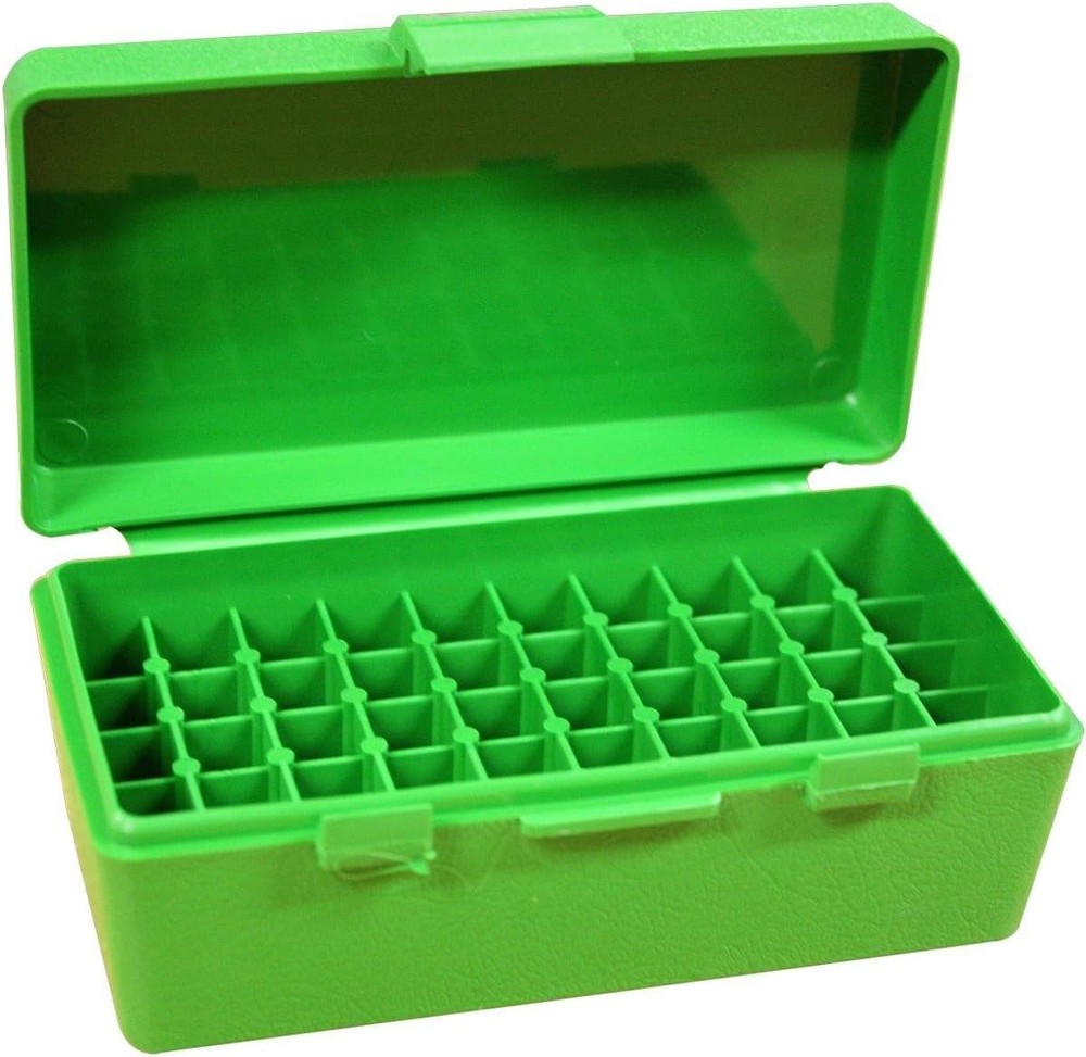 MTM 50 Round Flip-Top Ammo Box 38/357 Cal (Green)