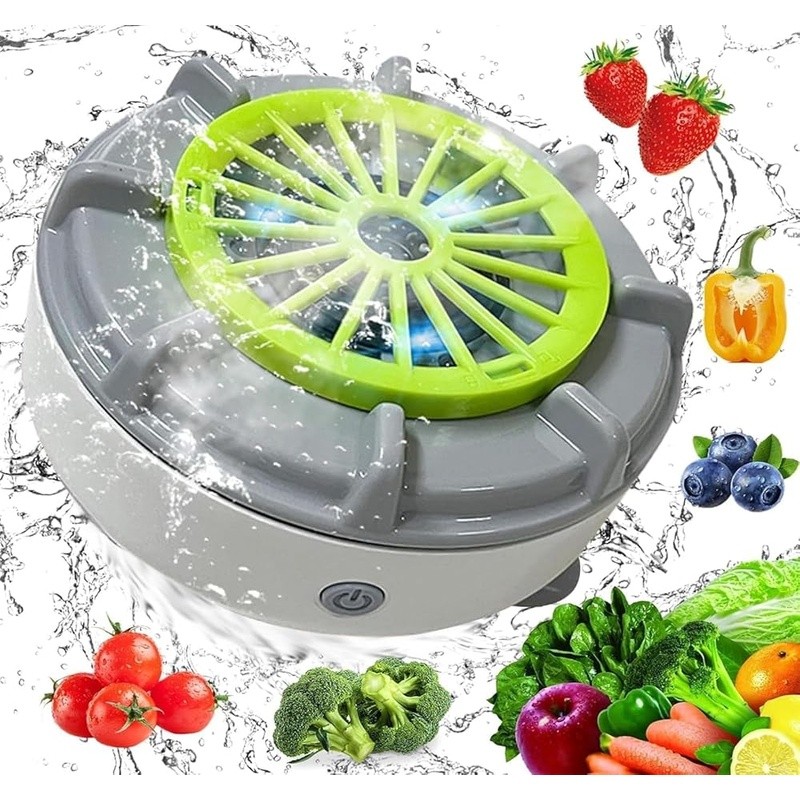 Portable Fruit Vegetable Washer Rechargeable Cyclone Cleaning Automatic Machine