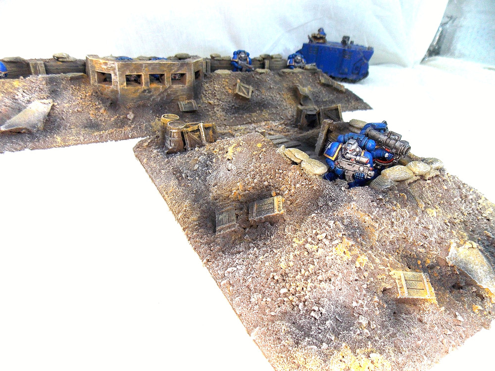 WARGAMING TERRAIN PAINTED ADVANCE ORDERS,TRENCH SYSTEM
