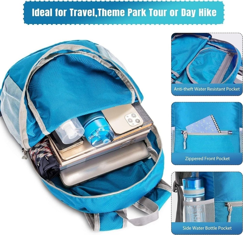 ZOMAKE Ultra Lightweight Hiking Backpack 20L - Packable Small Backpacks Water...