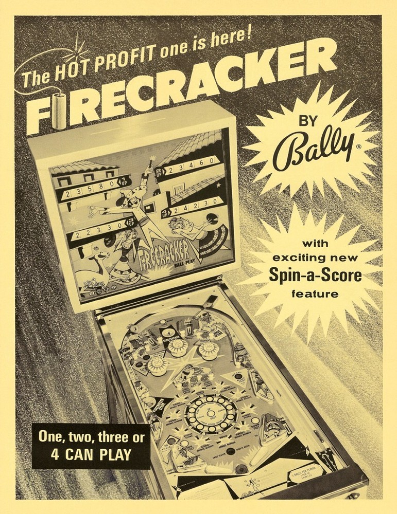 1971 Bally Firecracker Pinball Machine Maintenance Tune Up Kit