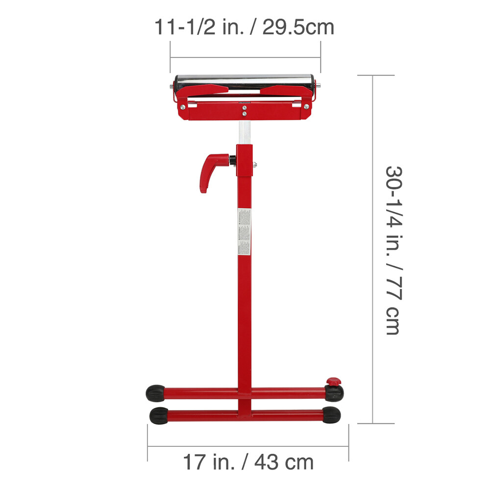 WORKPRO Heavy Duty Folding Roller Stand Height Adjustable w/250 LB Load Capacity