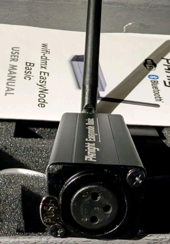 2.4G Wireless DMX Controller,Compact Transceiver w/ Wi-Fi/Bluetooth Connectivity