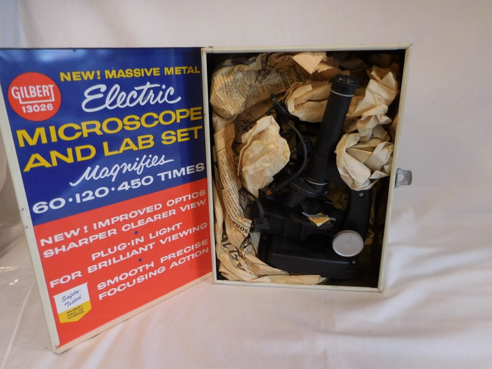 GILBERT Microscope and Lab set 1961 Vintage