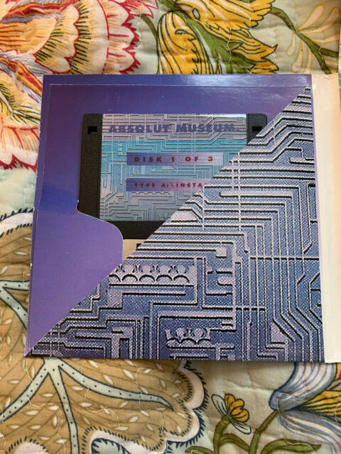*VINTAGE* 1994 ABSOLUT VODKA MUSEUM Floppy Disk Computer Game