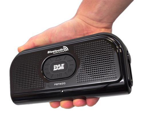 New PBTW20WT Waterproof Wireless Bluetooth Stereo Speaker W/Microphone/AUX Input