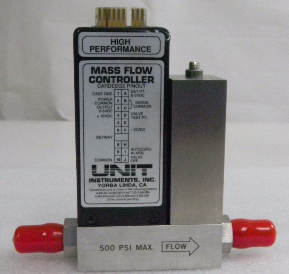 Unit UFC-1200A, Mass Flow Controller, Gas- CCL4, Range- 200 SCCM, 1/4" M I/O