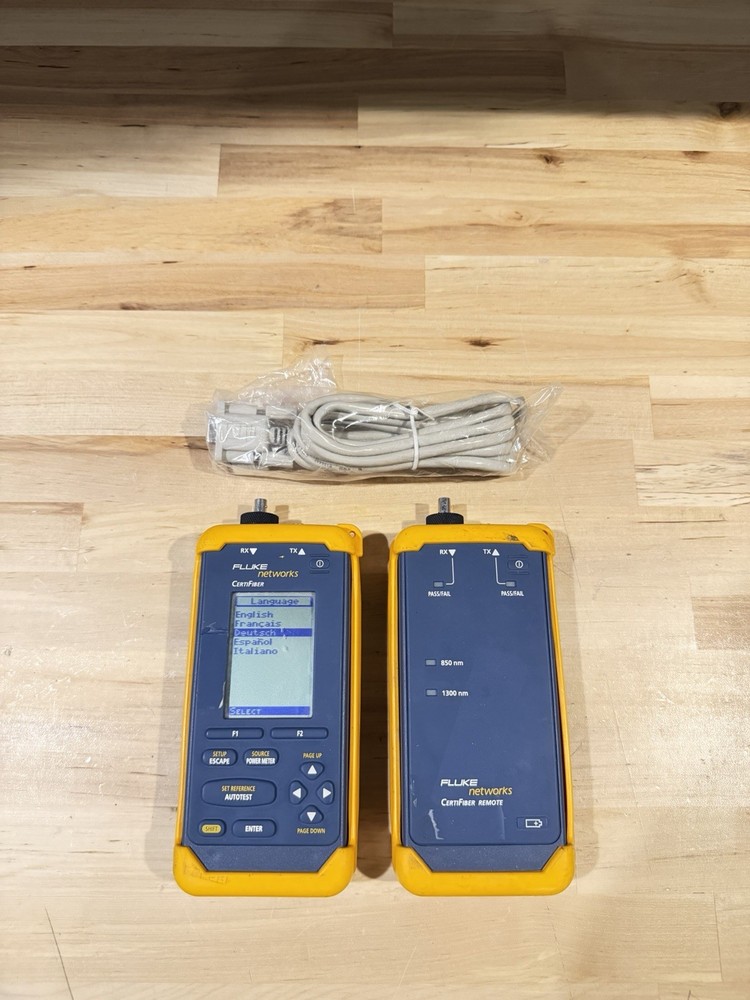 FLUKE NETWORKS CERTIFIBER ADVANCER MULTIMODE FIBER OPTIC CERTIFICATION TOOL
