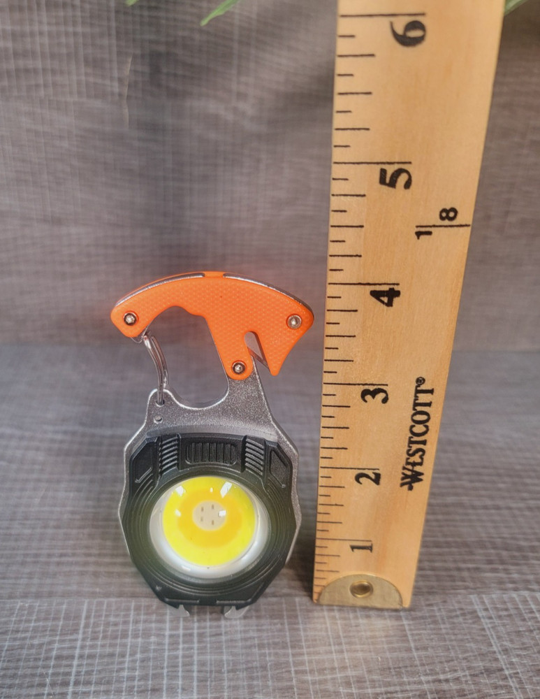 (2) Outdoors Hiking Tactical LED KEYCHAIN LIGHT Self standing, Magnetic, Lighter