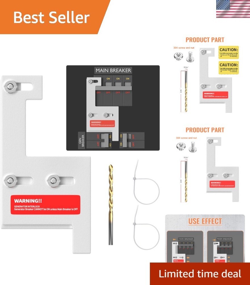 Generator Interlock Kit for GE 200 Amp Panels - Safe Installation Solution