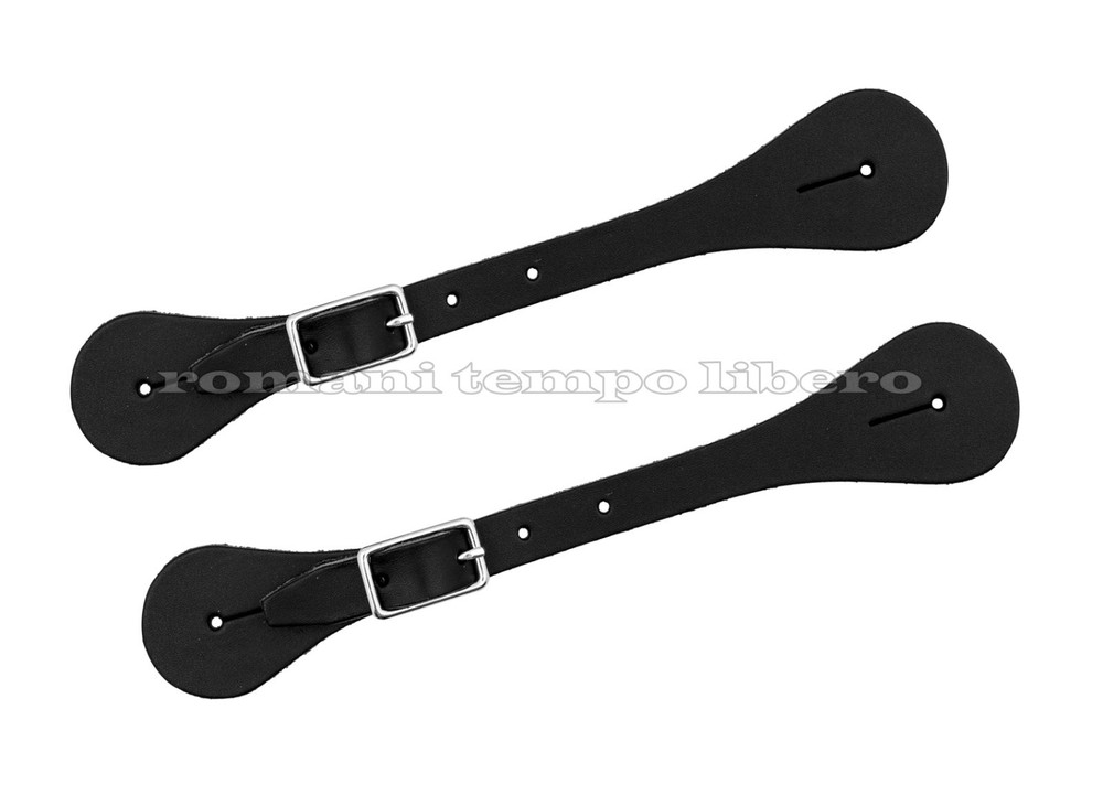 Western Smooth Leather Spur Straps