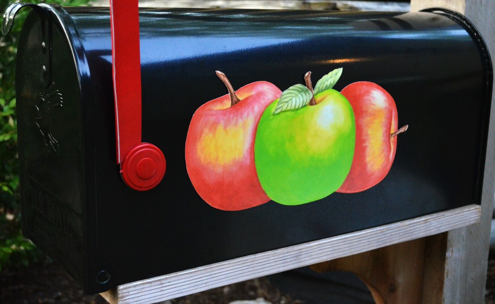 Mailbox Magnet (Partial Cover) Apple Trio Fall Autumn Better than a Decal!