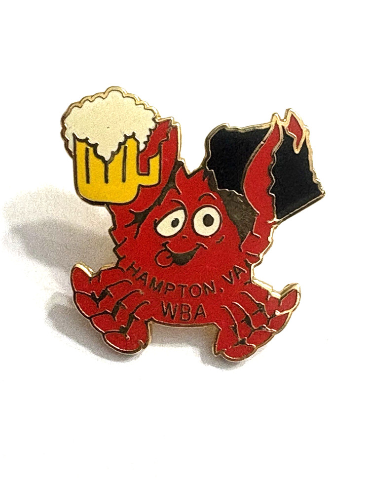 Vintage Hampton Va WBA Bowling Lapel Pin