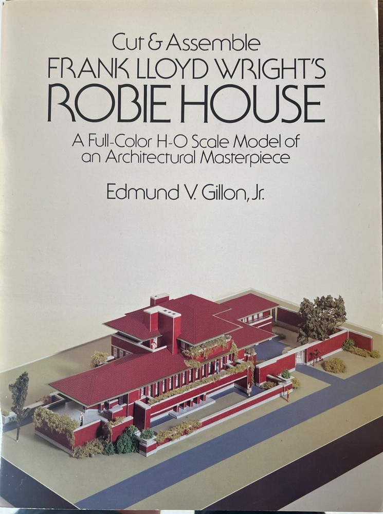 Dover Publications card model book Cut & Assemble-Frank Lloyd Wright Robie House