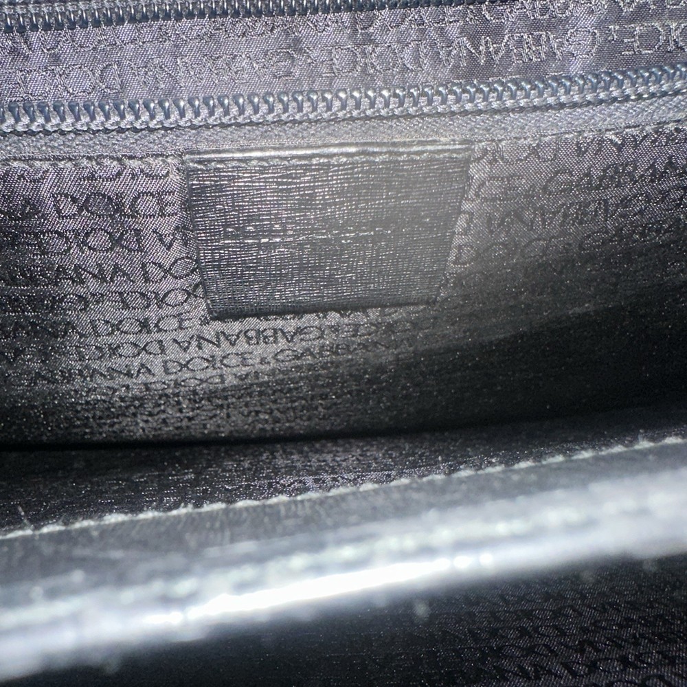 Dolce & Gabbana Men’s Black Briefcase/Document Case Top Handle Push Lock