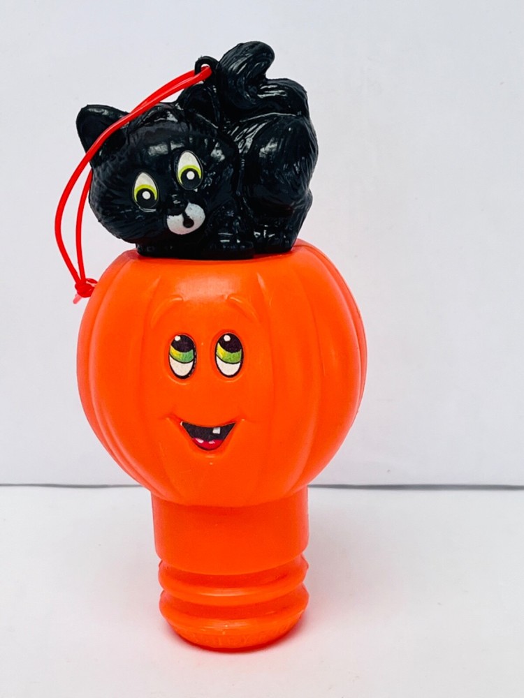 Hershey Halloween Candy Holder Container Pumpkin Black Cat Jack O Lantern BIN11
