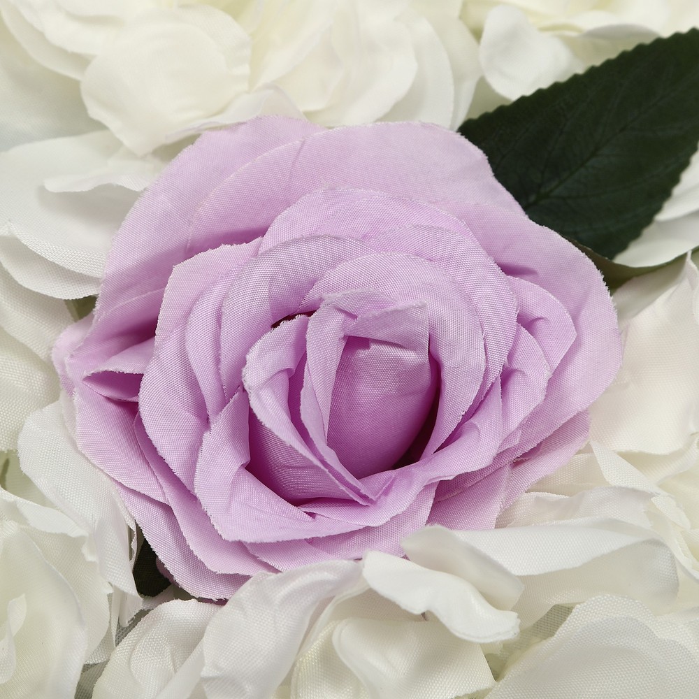 3D Flower Wall Panel-12pcs Artificial Flower Wall Background Rose Wedding Wall