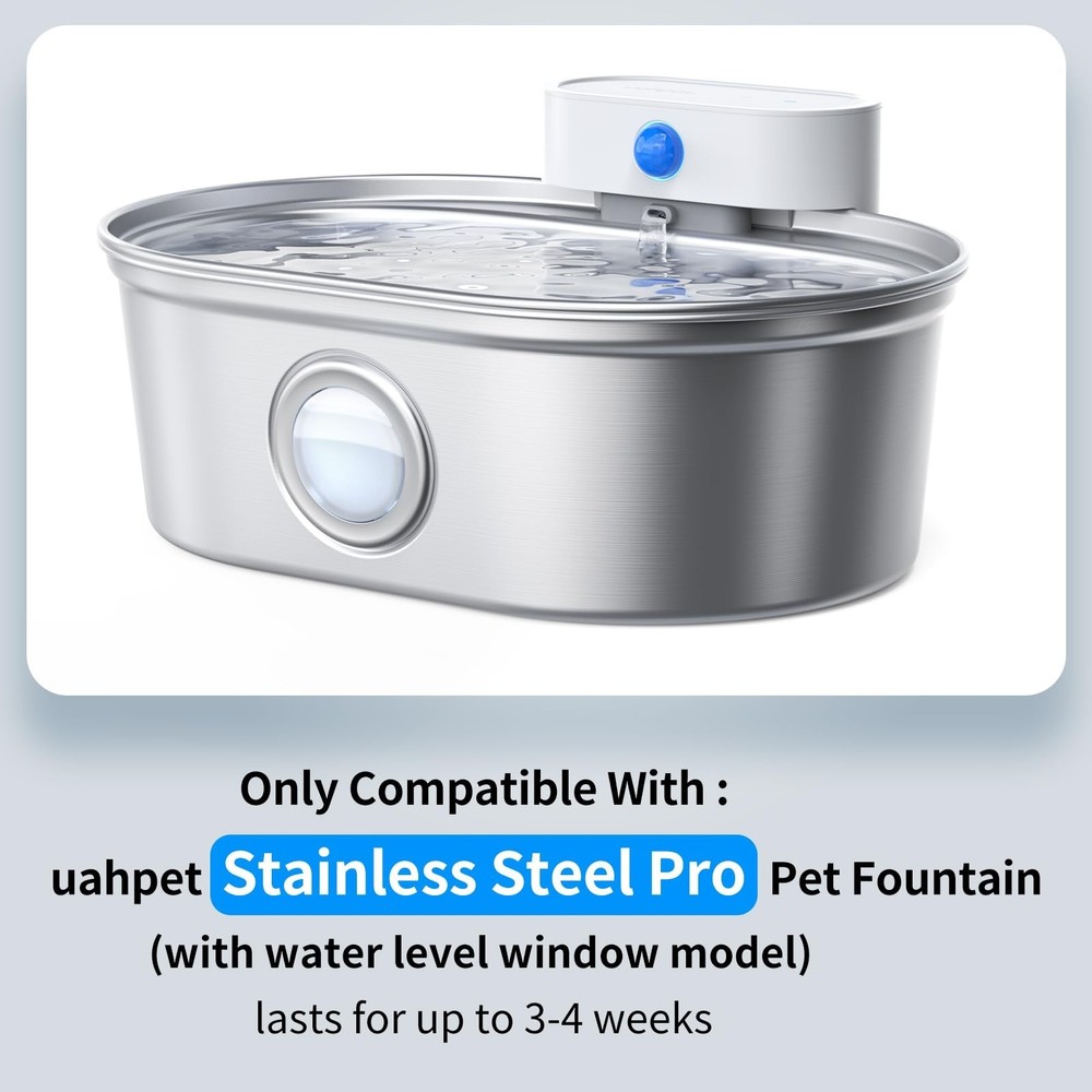 uahpet 6 Pack Replacement Filters & 8 Pack Replacement Filter Spong... Fast Ship