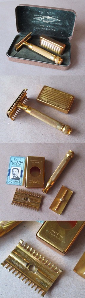 ANTIQUE LUXURY SAFETY RAZOR GILLETTE