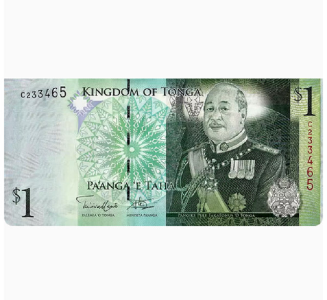 Tonga 1 paʻanga 2009 P-37b NEW UNC Banknotes