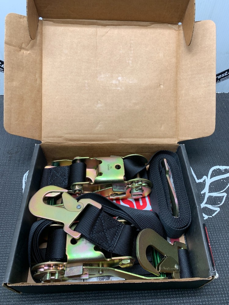 Simpson Restraint System Tie Downs - Black Rachet #35007BK