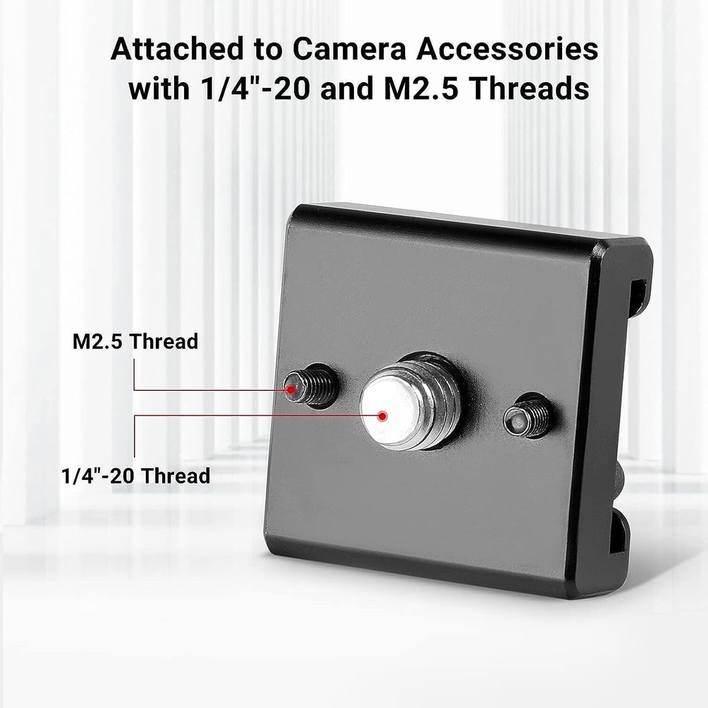 SmallRig Cold Shoe Mount Adapter Bracket Hot Shoe w/ 1/4" Thread for Camera Cage
