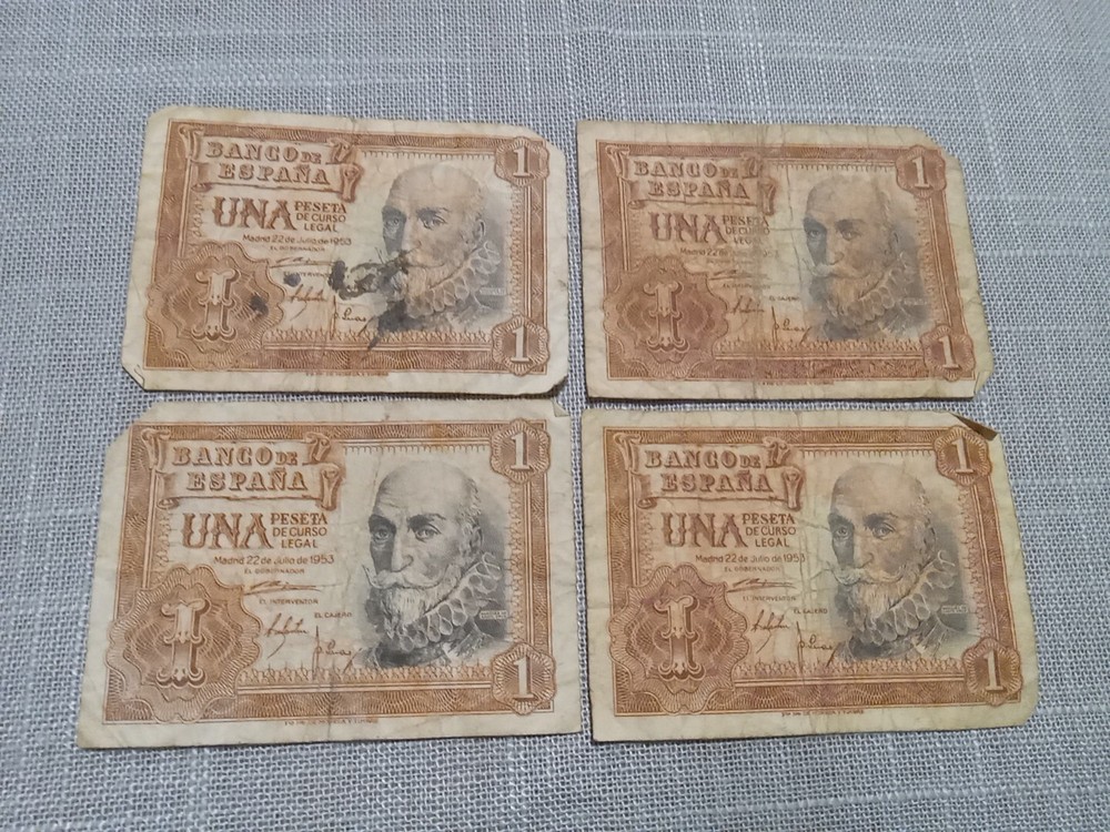 4-Spain- 1 Peseta - 1953