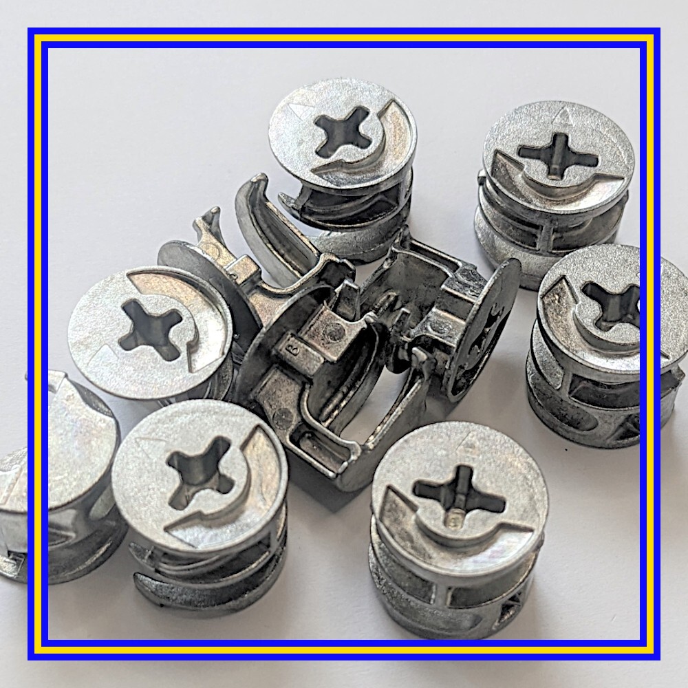 113434 X 10 IKEA Metal Cam Nuts Fixings Medium